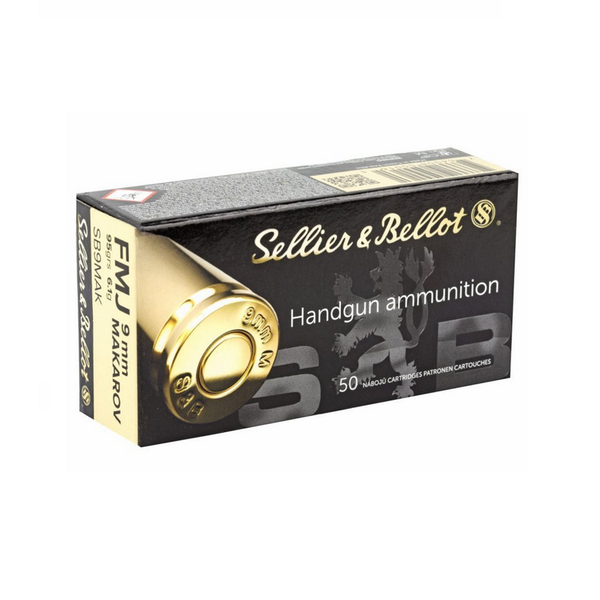SELLIER & BELLOT 9x18mm Makarov 50ct