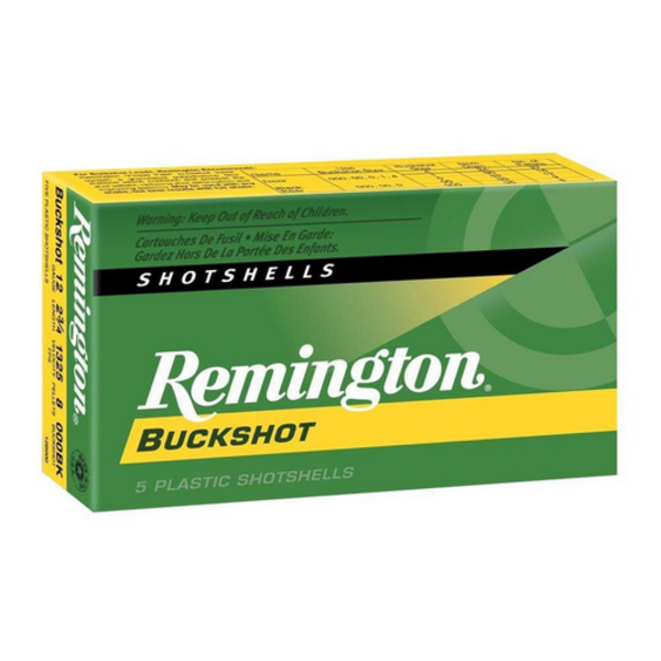REMINGTON 12ga 2-3/4" 000 BUCK 8 PELLETS 5ct