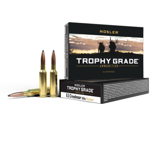 NOSLER 6.5 CREEDMOOR 140gr PARTITION TROPHY GRADE 20ct