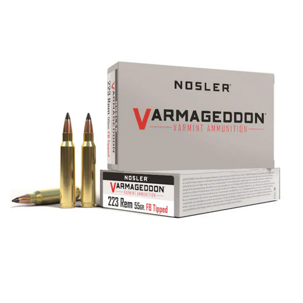 NOSLER 223 REM 55gr FB TIPPED VARMAGEDDON 20ct