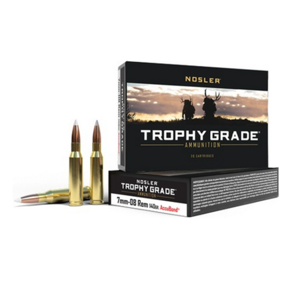 NOSLER 7mm-08 140gr ACCUBOND TROPHY GRADE 20ct