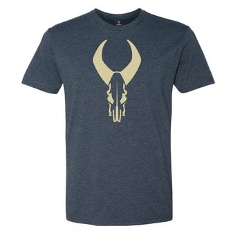 BADLANDS SKULL T-SHIRT Navy Blue