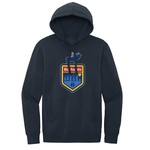 BADLANDS Game Badge Hoodie Navy Blue