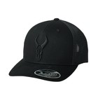 BADLANDS Black Skull Snapback Hat