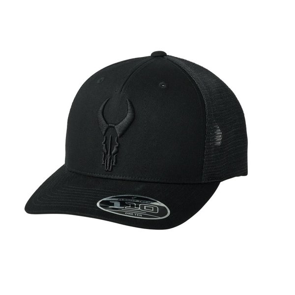 BADLANDS Black Skull Snapback Hat