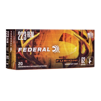 FEDERAL 223 REM 62gr FUSION 20ct