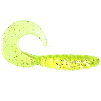 APEX TACKLE Rigged Swirl Tail Jig Bait 5 pack Chartreuse, 1/8 oz