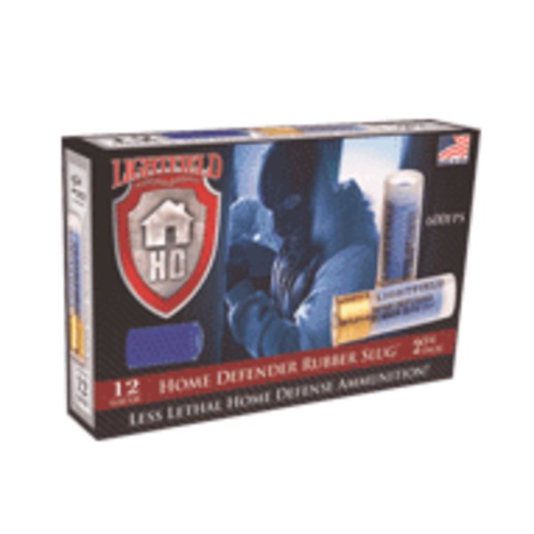 LIGHTFIELD Home Defender 12ga 2-3/4" Rubber Slug 5ct