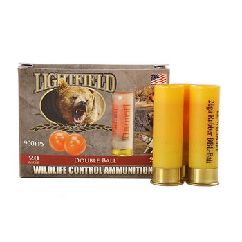 LIGHTFIELD 20ga 2-3/4" DOUBLE BALL WILDLIFE CONTROL 5ct