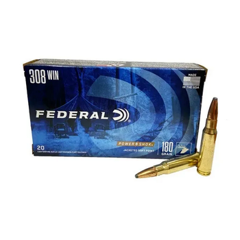 FEDERAL 308 WIN 180gr POWER SHOK 20ct