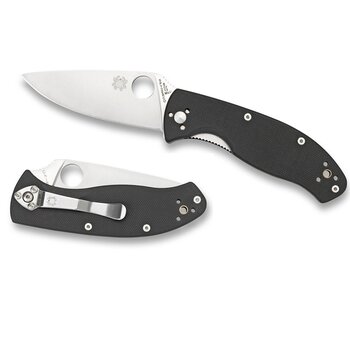 SPYDERCO TENACIOUS Black G-10 Plainedge