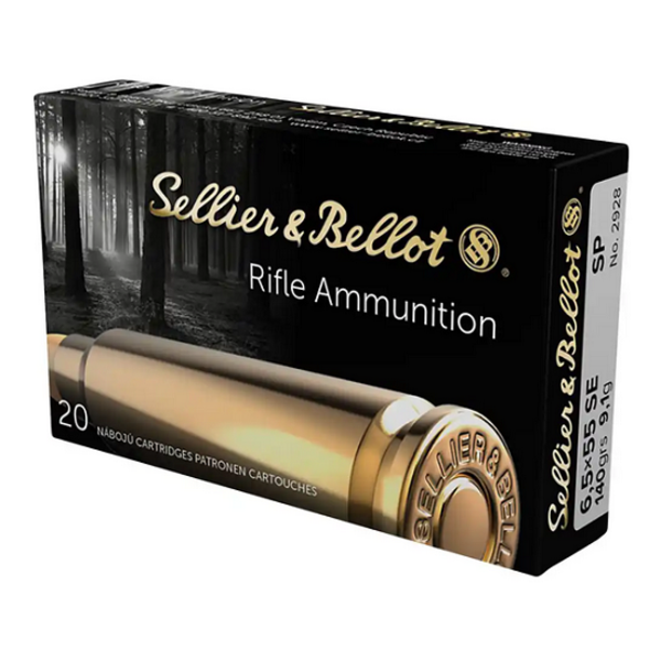 SELLIER & BELLOT 6.5x55 Swedish 140gr SP 20ct