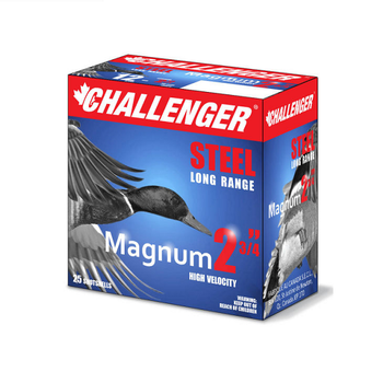 CHALLENGER 12ga 2-3/4" #2 1-1/4oz MAGNUM STEEL LR 25ct