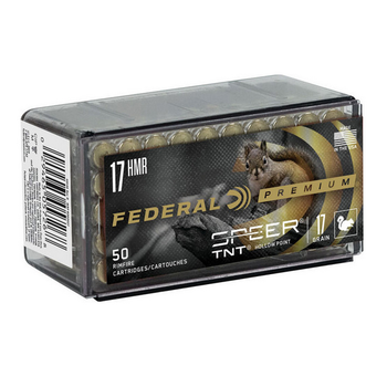 FEDERAL 17 HMR 17gr Speer TNT Bullets 50ct