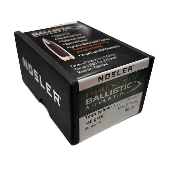 NOSLER BULLETS Ballistic Silver Tip 50ct