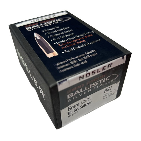 NOSLER BULLETS Ballistic Silver Tip 50ct
