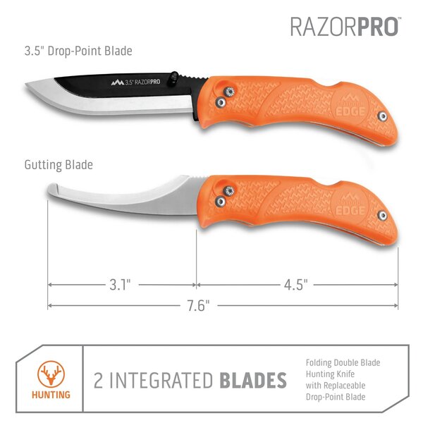 OUTDOOR EDGE 3.5" RazorPro Saw Combo Orange