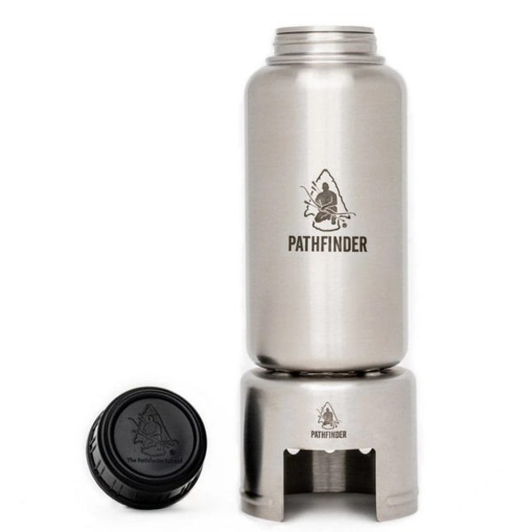 PATHFINDER 32oz SS Water Bottle + Cup + Stove Set