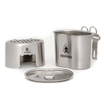 PATHFINDER STAINLESS STEEL CANTEEN COOKING SET 39oz