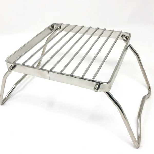 PATHFINDER STAINLESS STEEL FOLDING GRILL 6"+