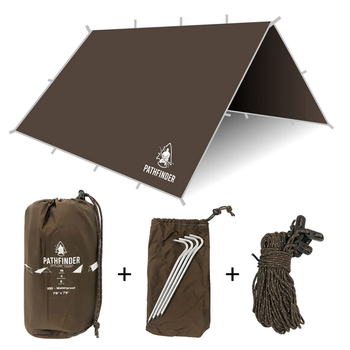 PATHFINDER NYLON TARP Earth Brown 7'8"x7'8"