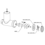 MEAT! .5 HP #8 DUAL GRIND MEAT GRINDER