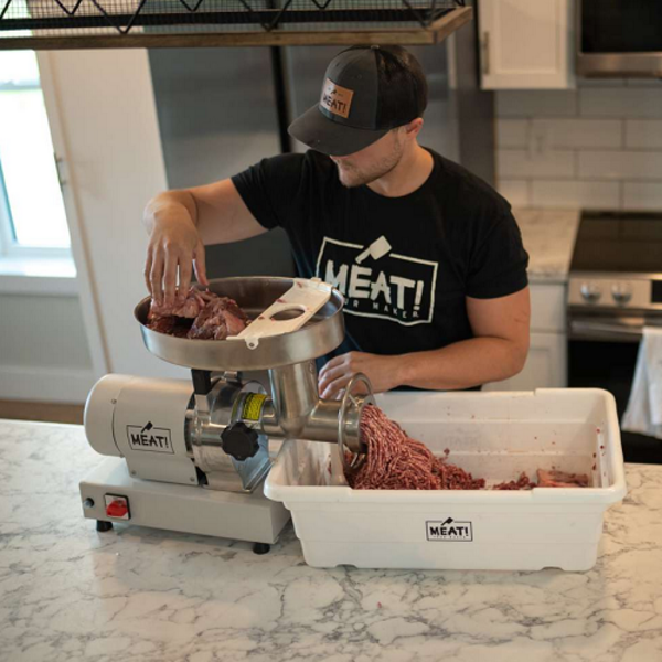 MEAT! .5 HP #8 DUAL GRIND MEAT GRINDER