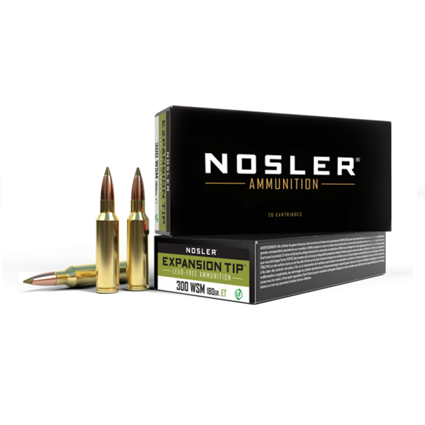 NOSLER 300 WSM 180gr Expansion Tip SP 20ct
