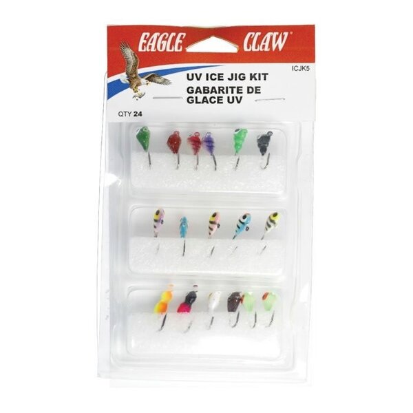 EAGLE CLAW UV Ice Jigs Kit