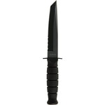 KA-BAR Short Tanto Serrated w/Leather Sheath