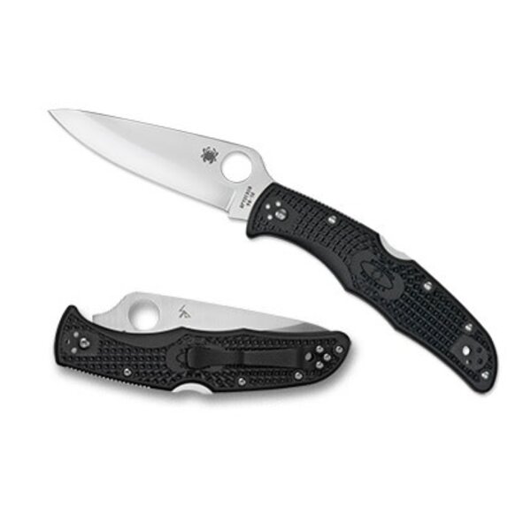 SPYDERCO ENDURA LIGHTWEIGHT PLAIN EDGE Black