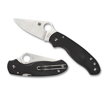 SPYDERCO PARA 3 Black Lightweight Plainedge