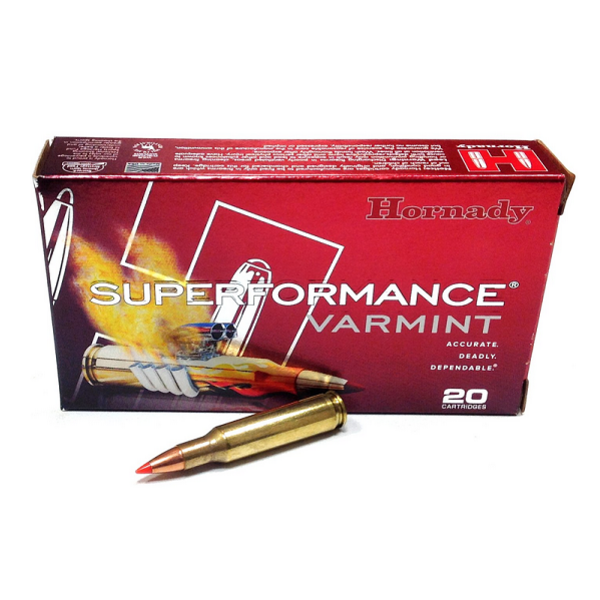 HORNADY 222 REM 50gr V-MAX  SUPERFORMANCE 20ct