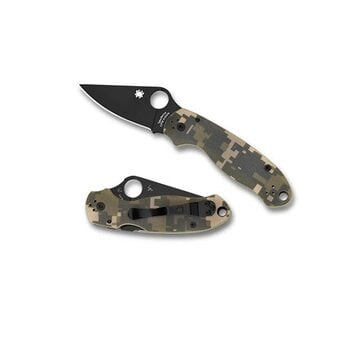 SPYDERCO Para 3 G-10 Camo Black Blade