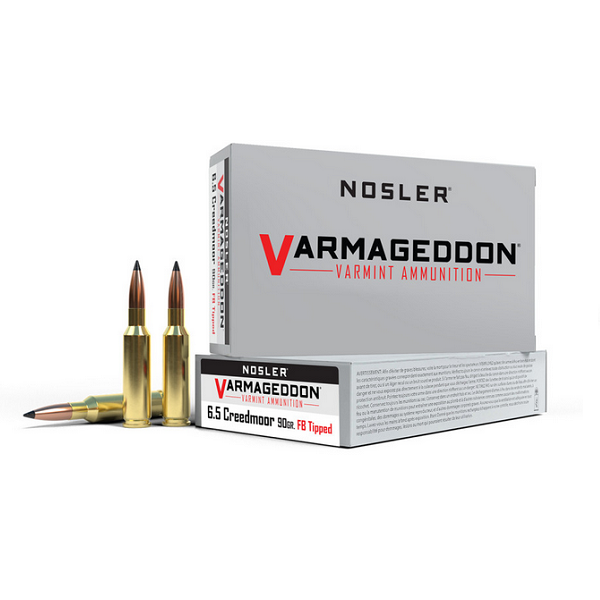 NOSLER 6.5 Creedmoor 90gr FB Tipped Varmageddon 20ct