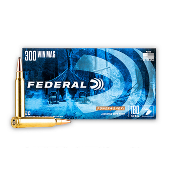 FEDERAL 300 WIN MAG 180gr COPPER HP POWER SHOK 20ct