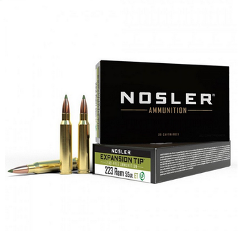 NOSLER 223 Rem 55gr Expansion Tip 20ct