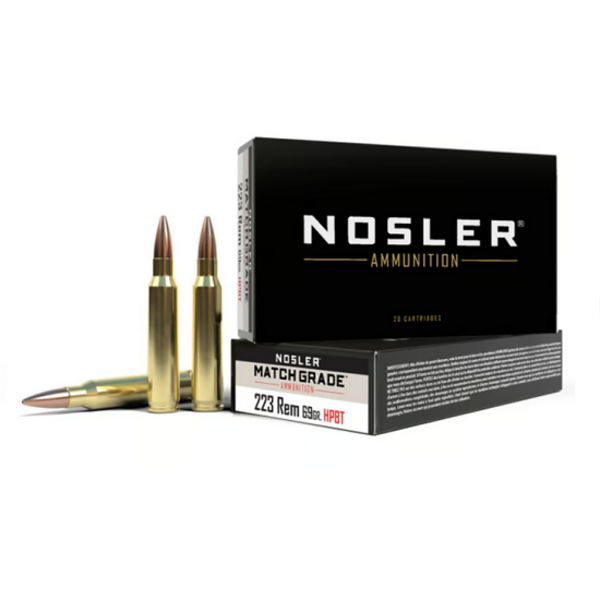 NOSLER 223 REM 69gr HPBT MATCH GRADE 20ct