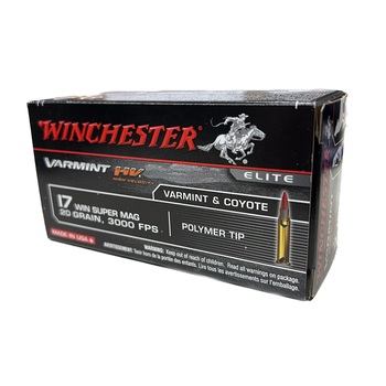 WINCHESTER 17 WSM 20gr VARMINT 50ct