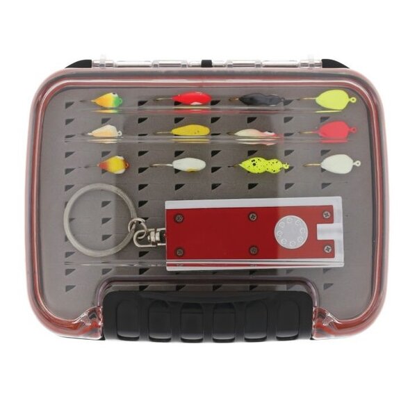 EAGLE CLAW Glow Jig Ice Kit w/Jig Box