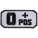 FOX OUTDOOR PATCH - BLOOD TYPE O Positive (+) 2.5"x 1.25"