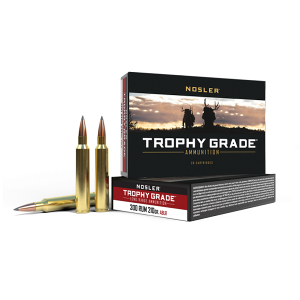 NOSLER 300 RUM 210gr ABLR TROPHY GRADE 20ct