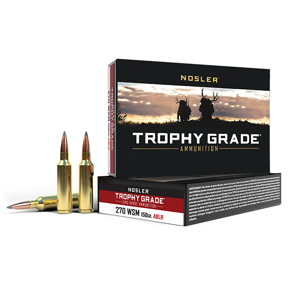 NOSLER 270 WSM 150gr ABLR TROPHY GRADE 20ct