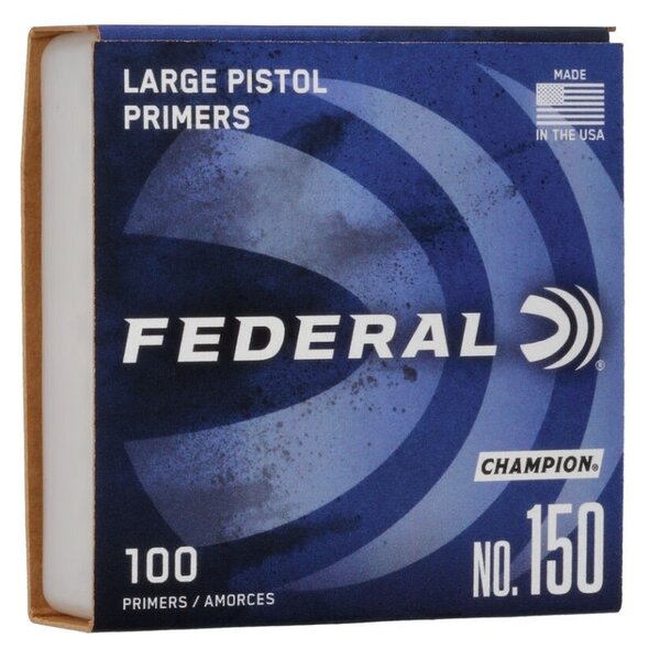 FEDERAL PRIMERS Large Pistol 100ct