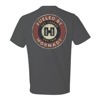 HORNADY T-SHIRT Gas Station Circle Logo Tar