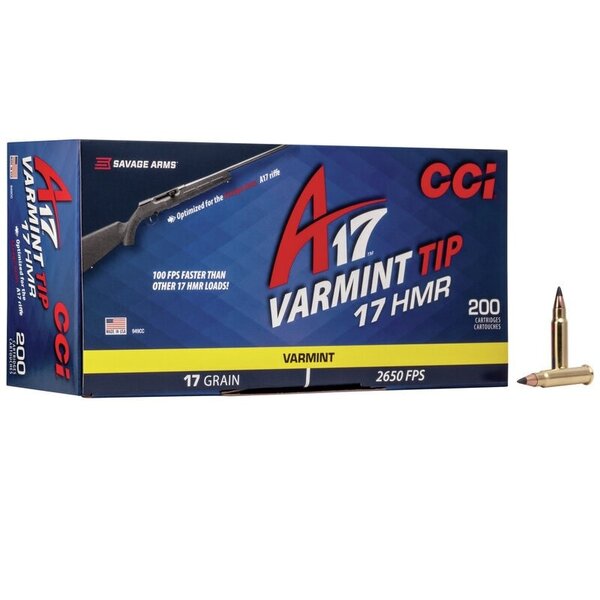 CCI A17 17 HMR 17gr VARMINT TIP 200ct