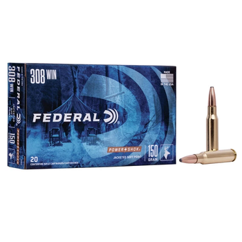 FEDERAL 308 Win 150gr JSP Power Shok 20ct — Bartons Big Country