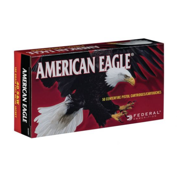 FEDERAL 40 S&W 180gr AE FMJ 50ct