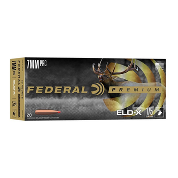 FEDERAL 7mm PRC 175gr ELD-X PREMIUM 20ct