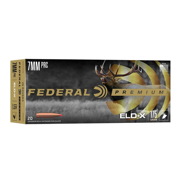 FEDERAL 7mm PRC 175gr ELD-X PREMIUM 20ct